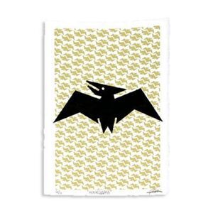 "HOURGLASS" : 2 color screen print